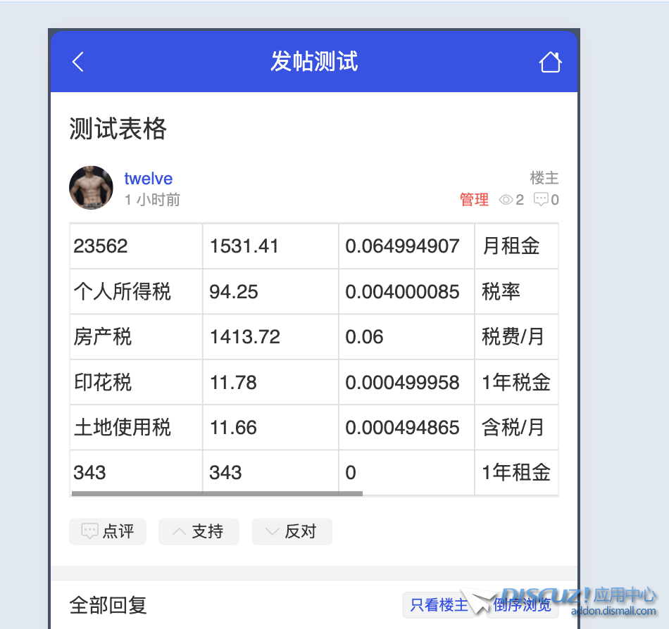 触屏手机版帖子详情页表格显示优化教程
New
 触屏手机,viewthread,htm,forum,touch