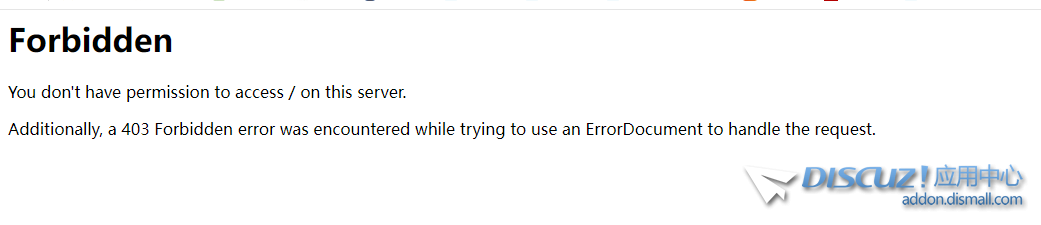 Discuz部署出现403错误
New
 