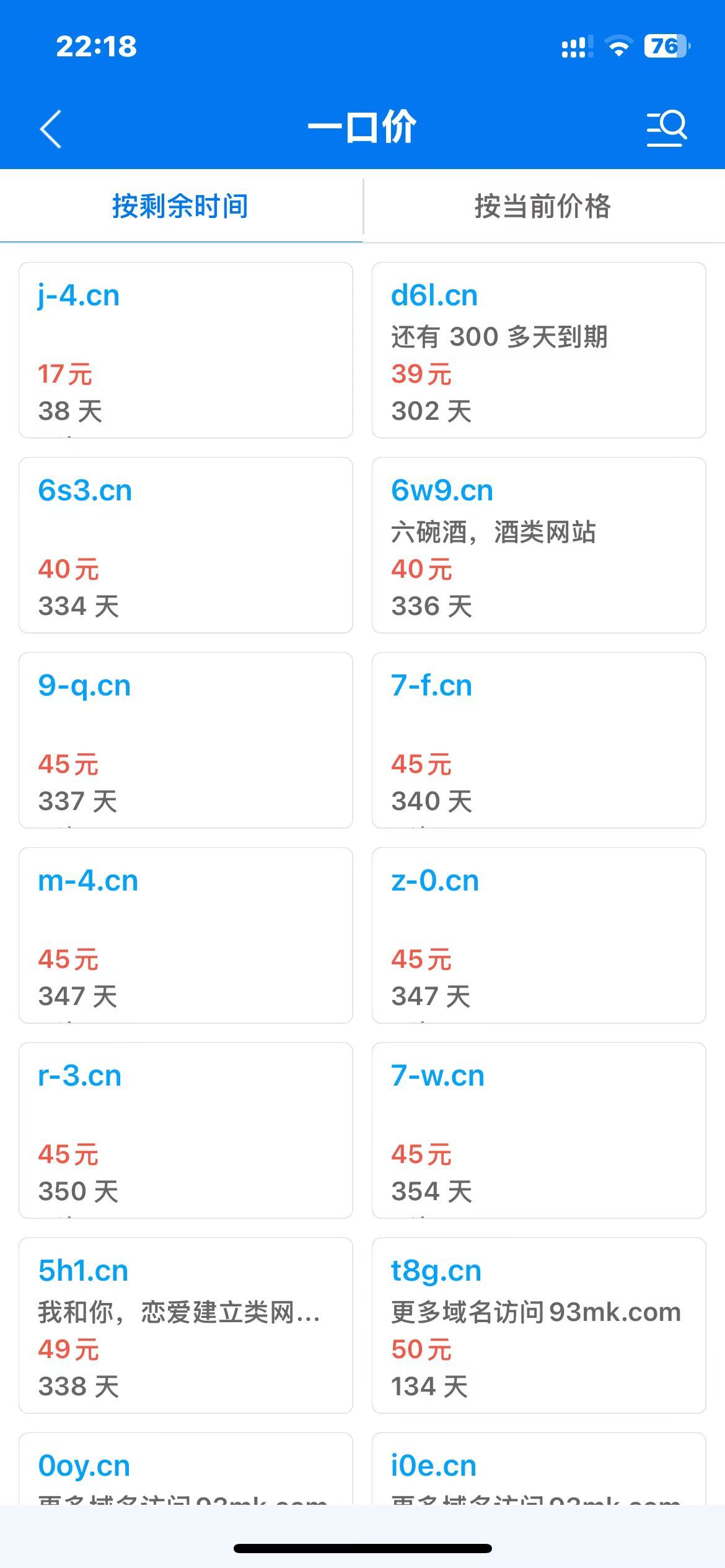 cn三杂跌入谷底 看来域名是真的不行了 