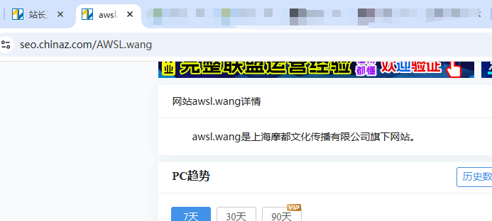 哔哩哔哩做的新网站域名AWSL.wang 