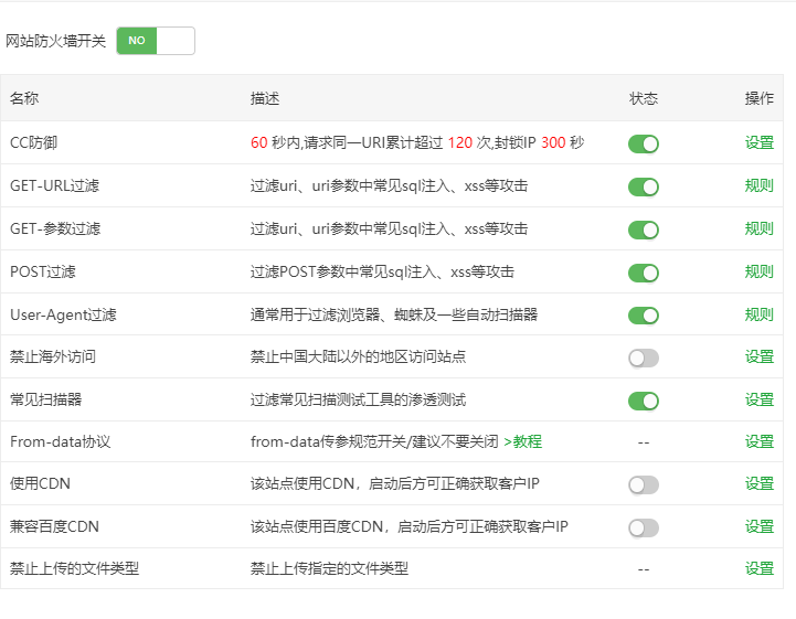 宝塔面板怎么屏蔽国外的ip访问 