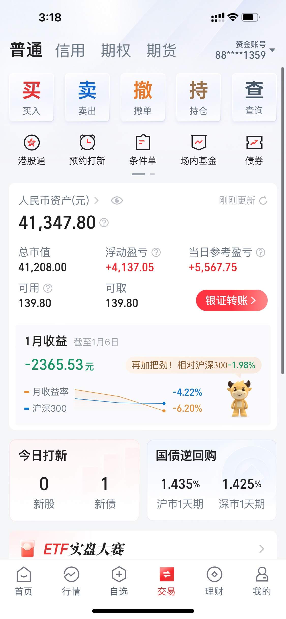 站长下海炒股，今天赚18000多 