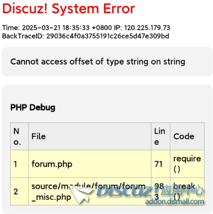 PHP8.0版本用户无法购买付费主题，切换PHP7.4正常。Cannot access offset of type string on string
New
 